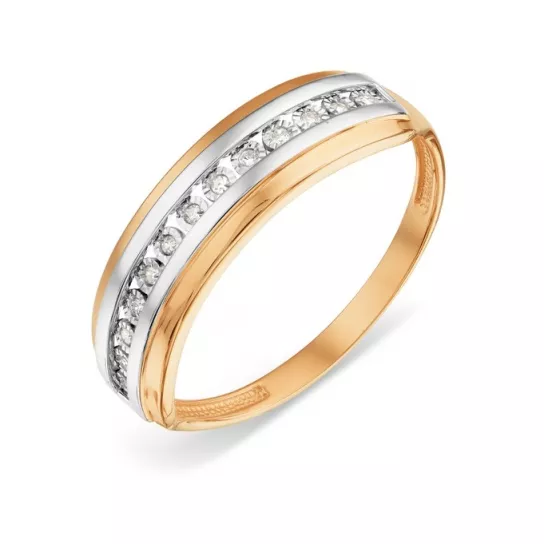 Кольцо с бриллиантами из золота