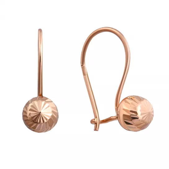 Серьги детские из золота