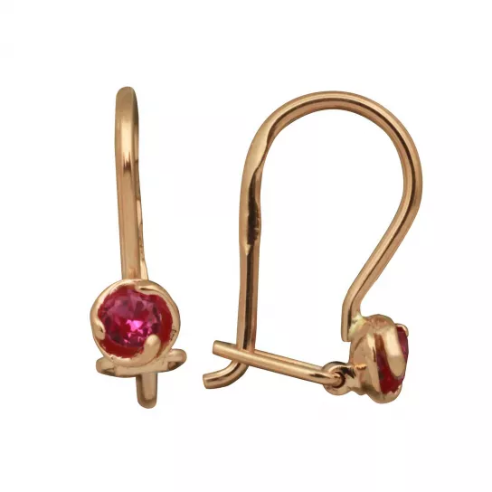 Серьги детские из золота
