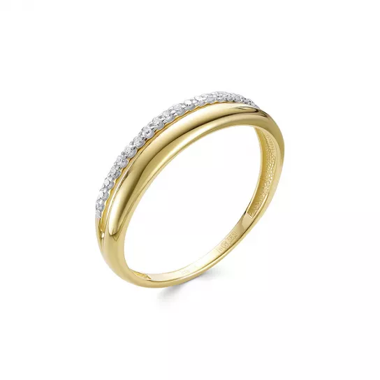 Кольцо с бриллиантами из золота