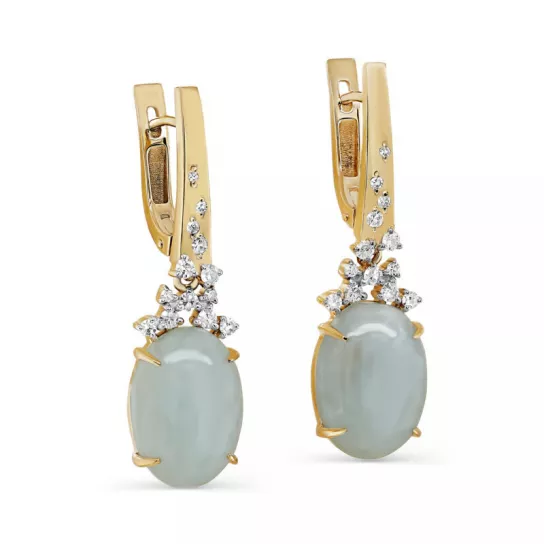 Серьги с бриллиантами из золота