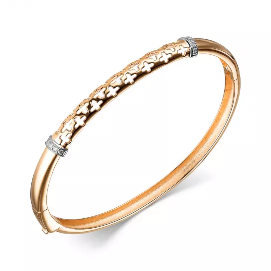 Браслет жесткий из золота