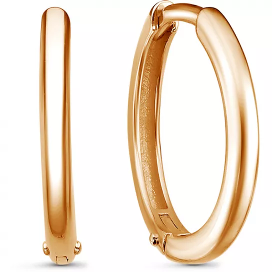 Серьги-конго из золота