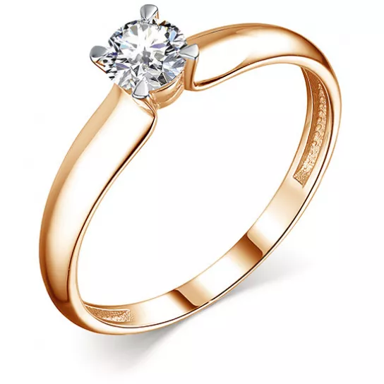 Кольцо с бриллиантами из золота