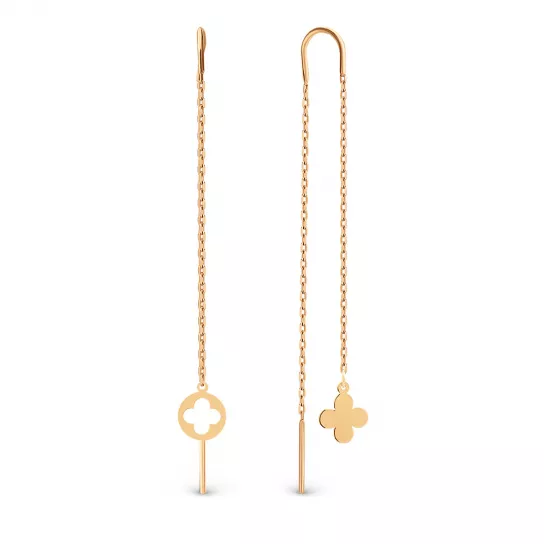 Серьги-продевки из золота