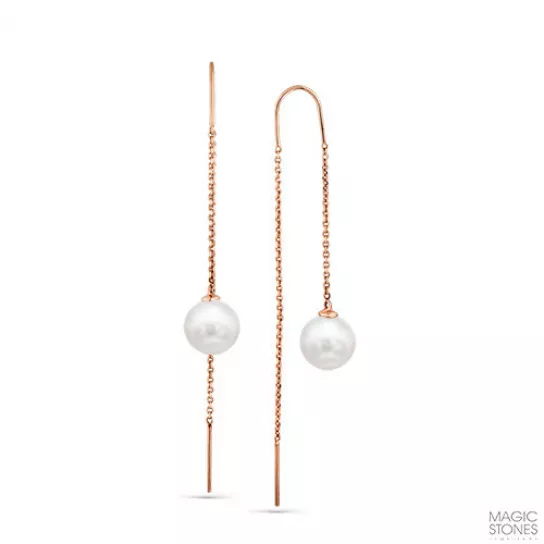 Серьги с жемчугом из золота