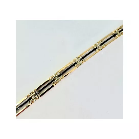 Браслет с ониксом из золота