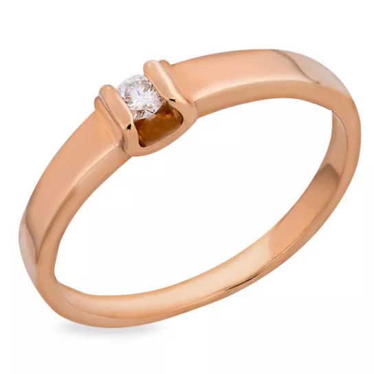 Кольцо с бриллиантами из золота