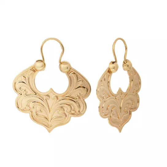 Серьги-калачи из золота