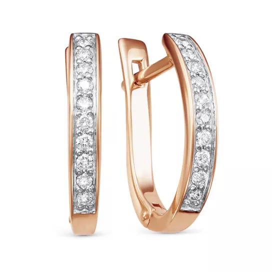 Серьги с бриллиантами из золота